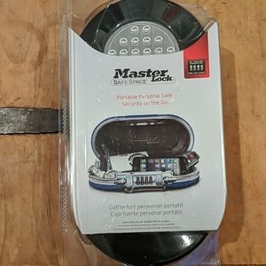 New in box master lock safe space. Portable safe